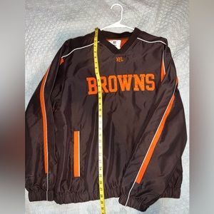 NFL Apparel Browns Windbreaker Size Medium